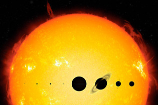 Telesá slnečnej sústavy a ich pomerná veľkosť